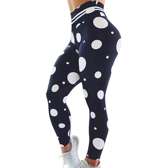 Pants - 🆕 Booty Lift High Waist Polka Dot Legging
